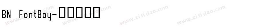 BN FontBoy字体转换